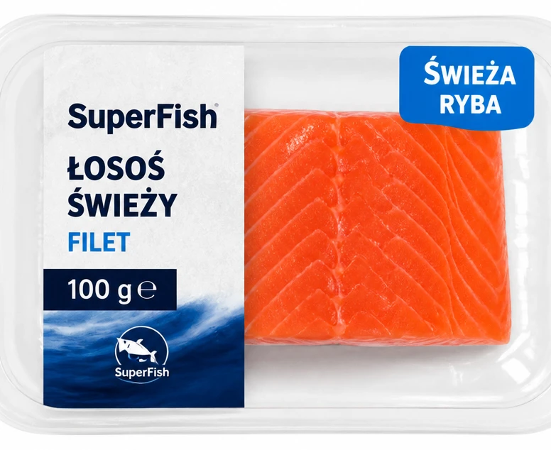 Łosoś świeży SUPERFISH filet tacka