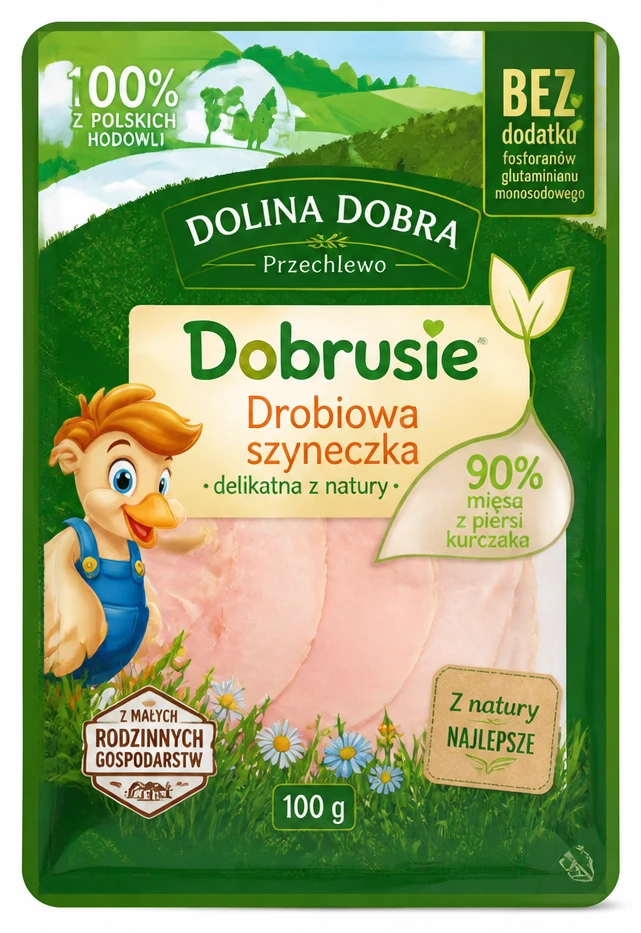Drobiowa szyneczka DOLINA DOBRA plastry Dobrusie