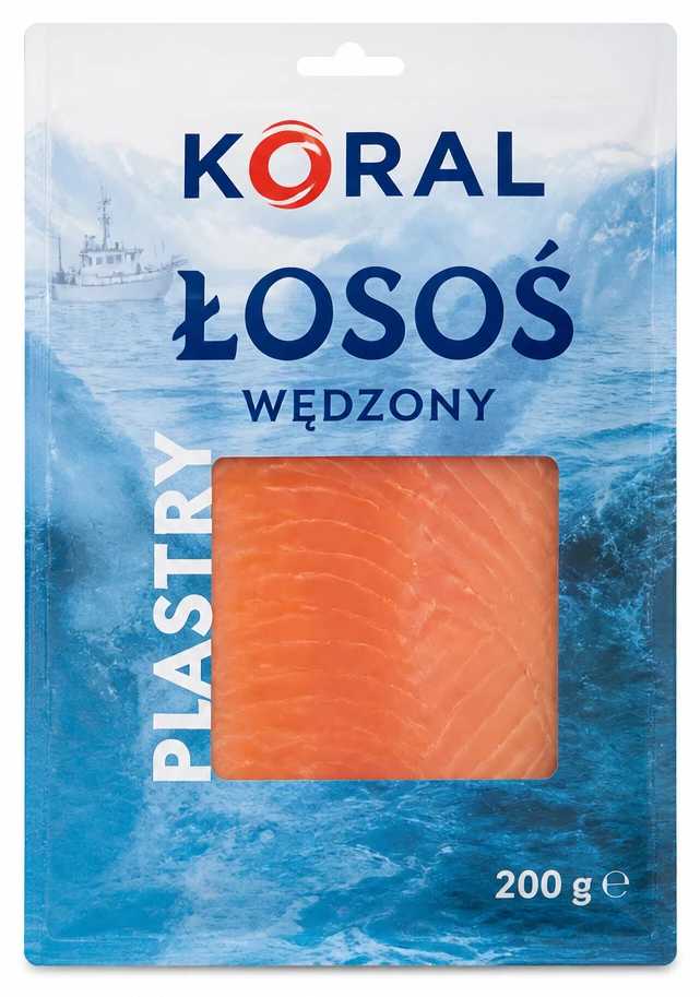 Łosoś wędzony KORAL plastry
