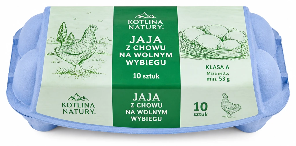 Jaja z chowu na wolnym wybiegu KOTLINA NATURY