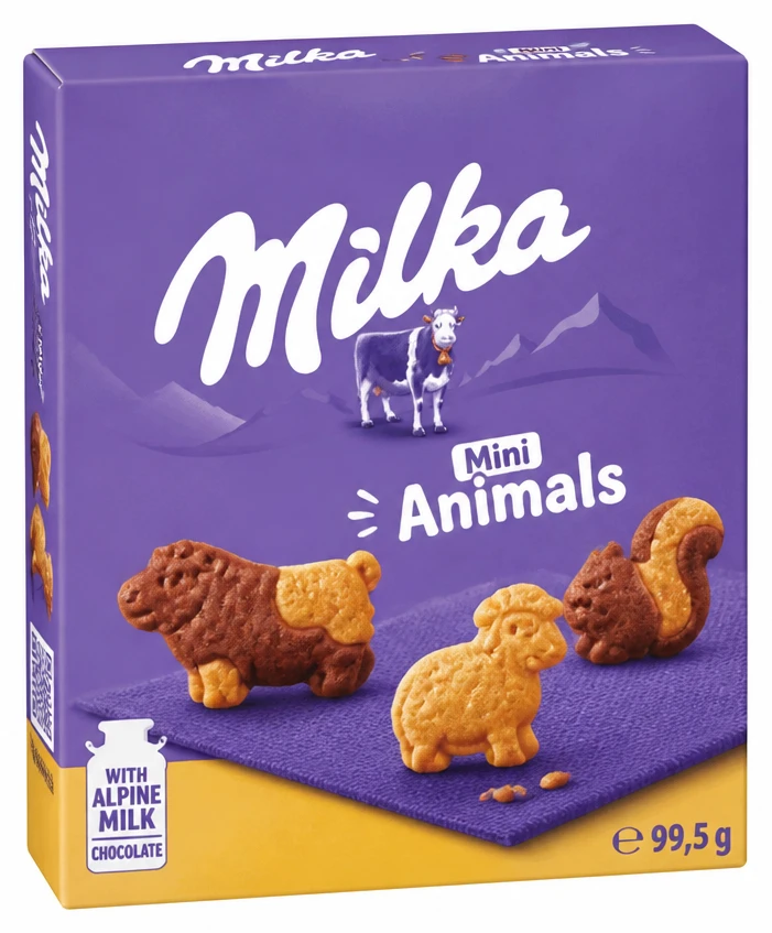 Ciastka MILKA Mini Animals