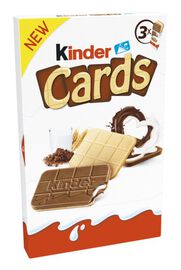 Kinder Cards Wafel wypełniony mlecznym i kakaowym nadzieniem (6 szt.) 76,8 g