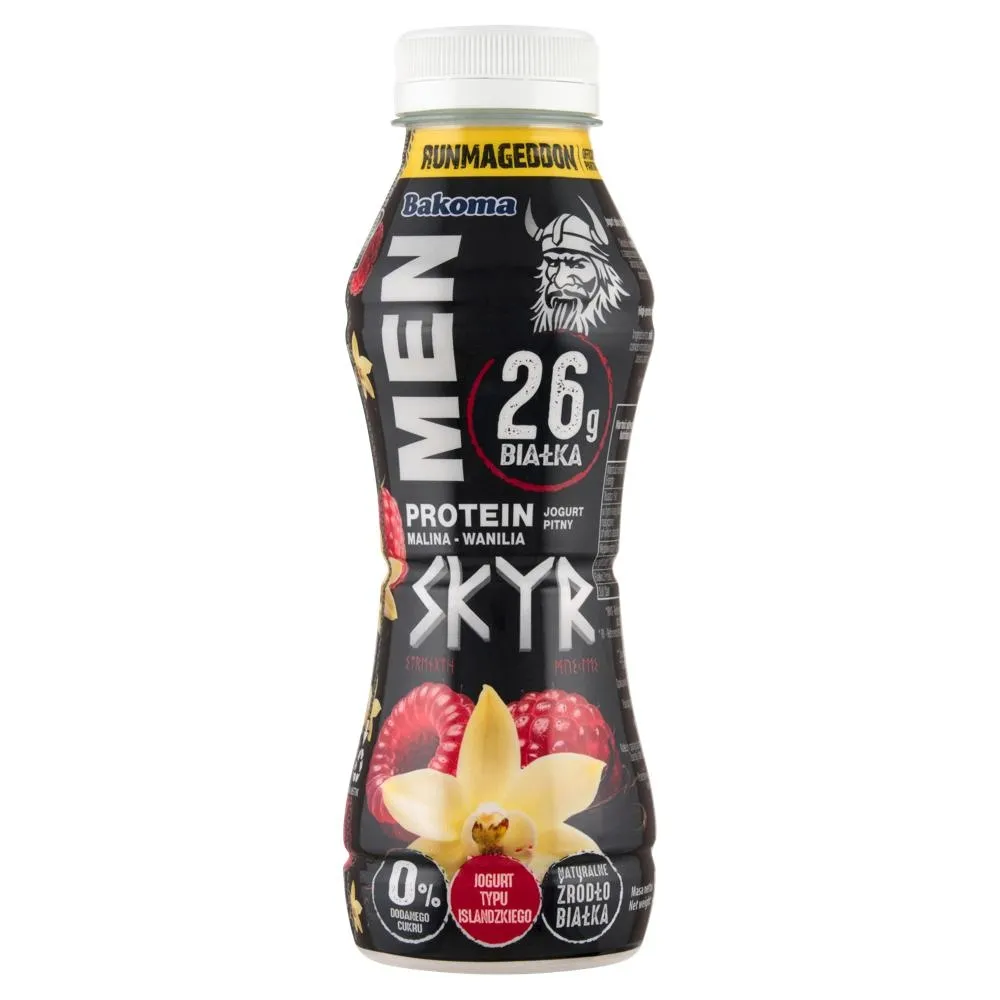 Bakoma Men Protein Skyr jogurt pitny malina-wanilia 300 g