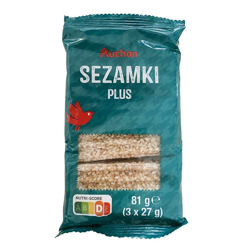 Sezamki klasyczne Auchan 3 x 27 g