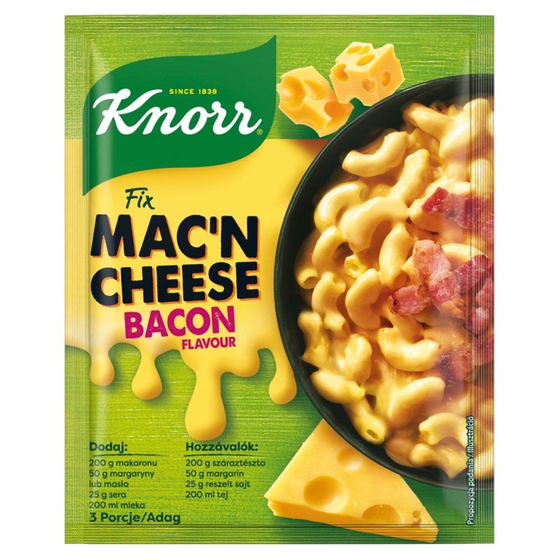 Fix mac'n cheese o smaku bekonu Knorr 33 g
