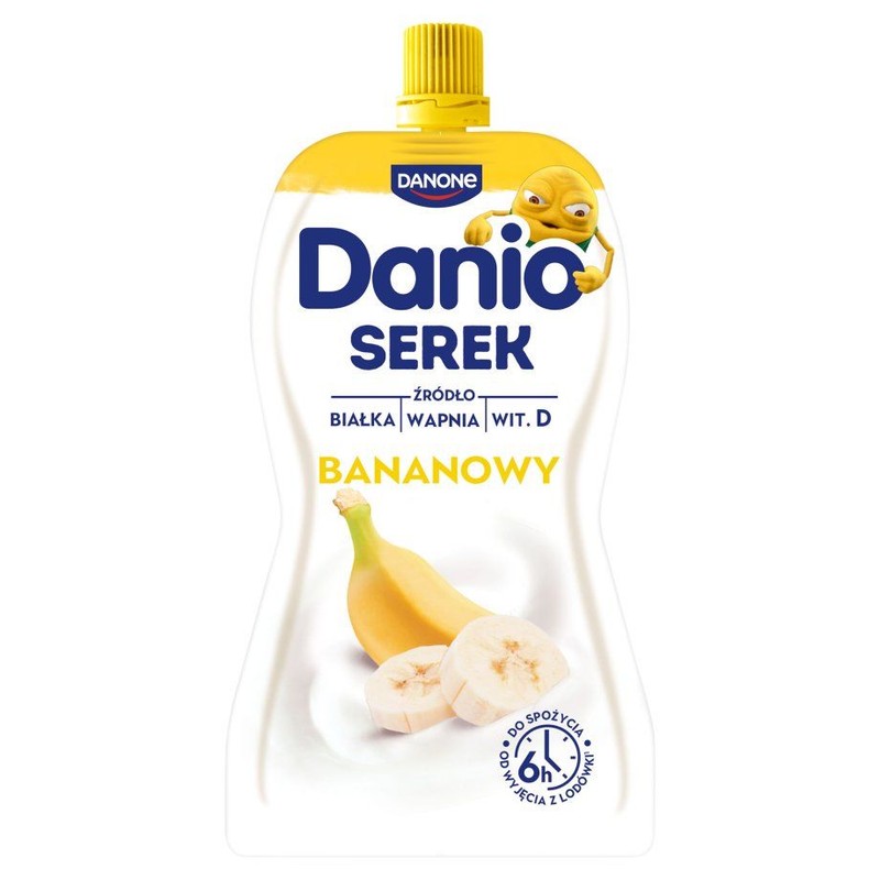 Danio serek homogenizowany o smaku bananowym Danone 120 g