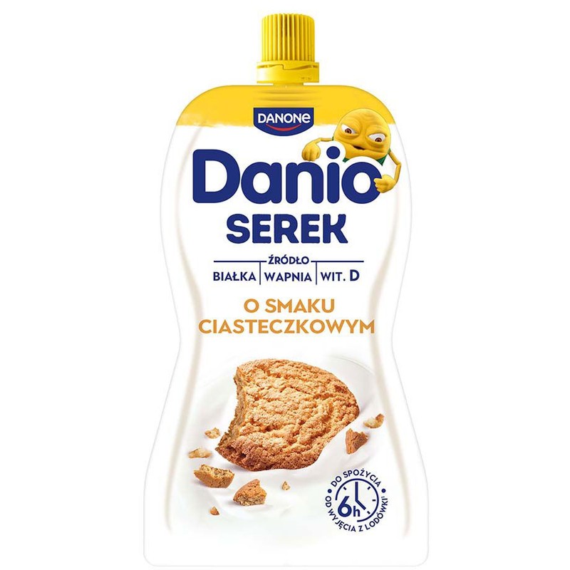 Danio serek homogenizowany o smaku ciasteczkowym Danone 120 g