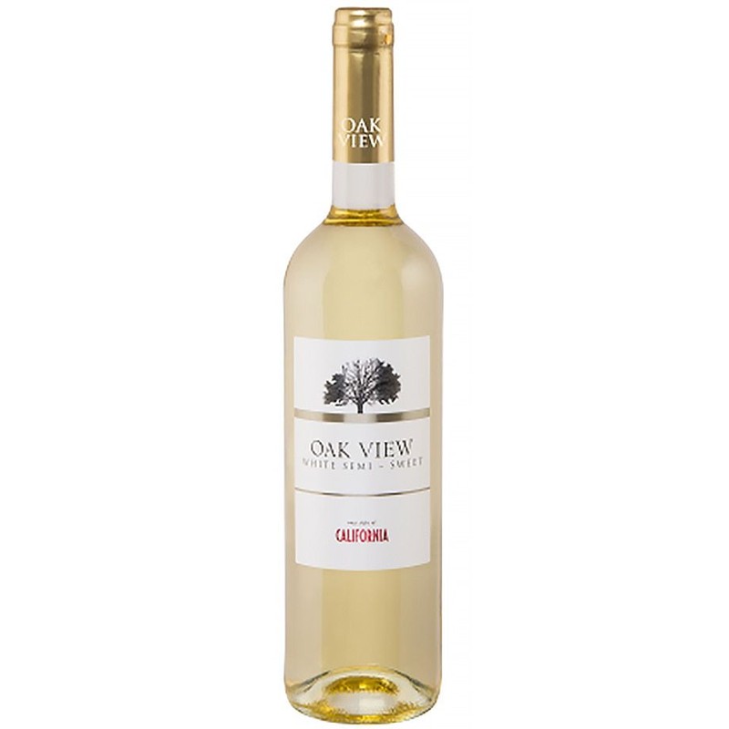 Wino białe półsłodkie  Oak View 750 ml