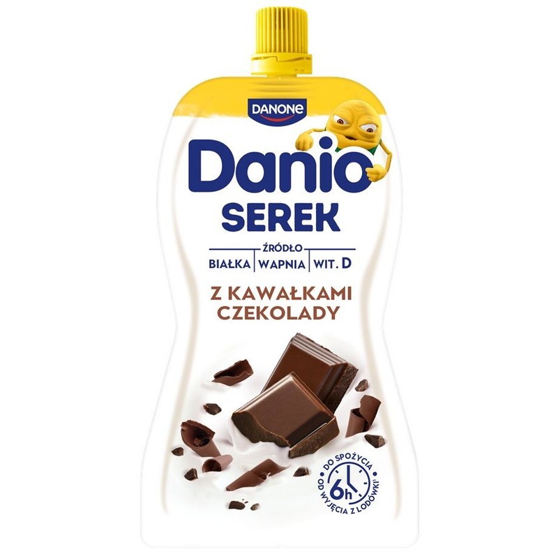 Danio serek homogenizowany z kawałkami czekolady Danone 120 g