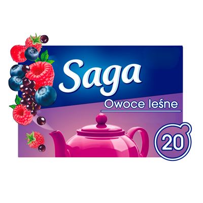 Saga Herbata owocowa Owoce leśne 20 torebek