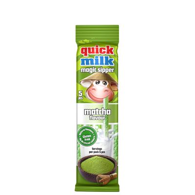 QUICK MILK Słomki Matcha 80 x 30 g