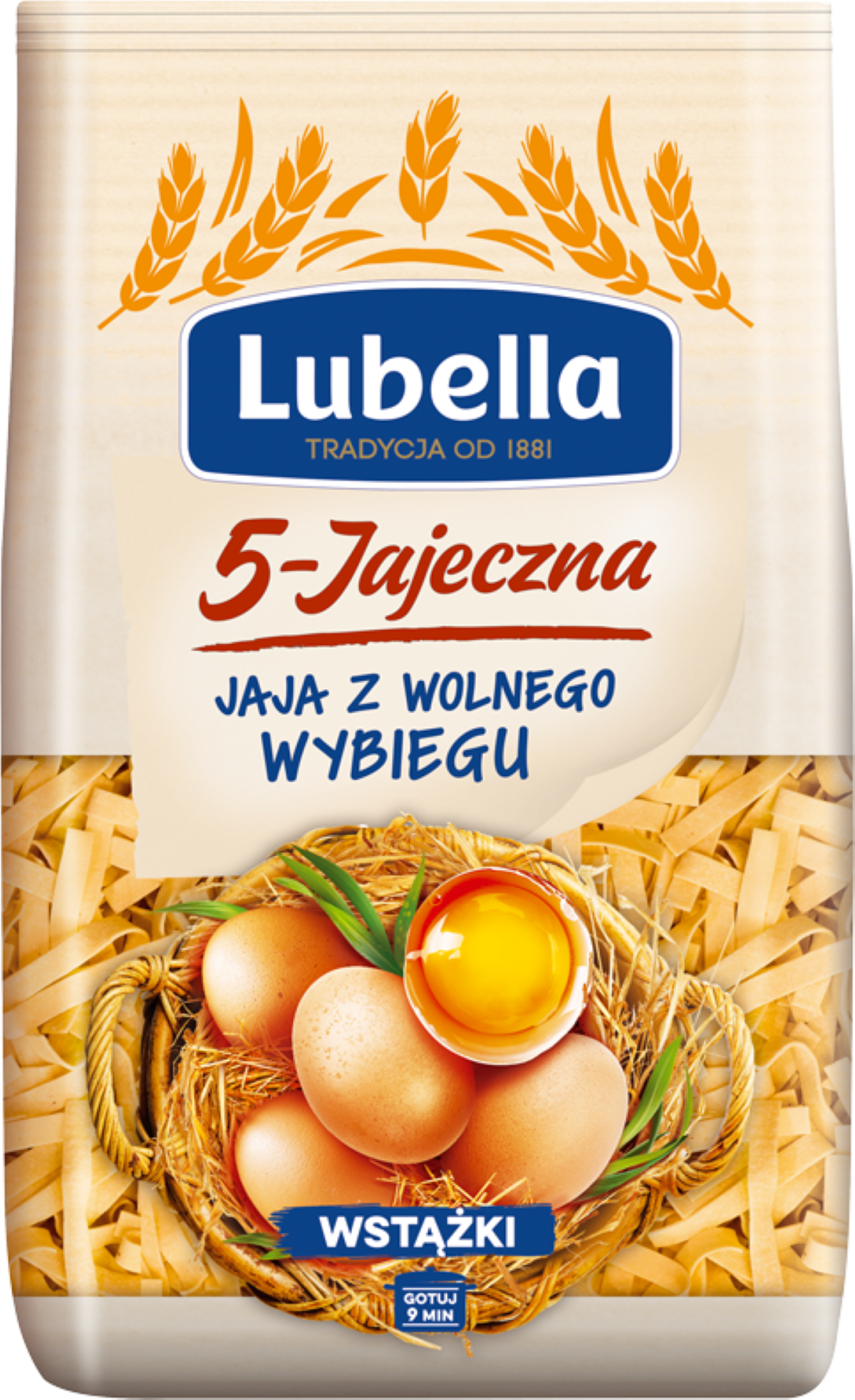 Lubella Jajeczna 5 Jaj Makaron Wstążki 400 G