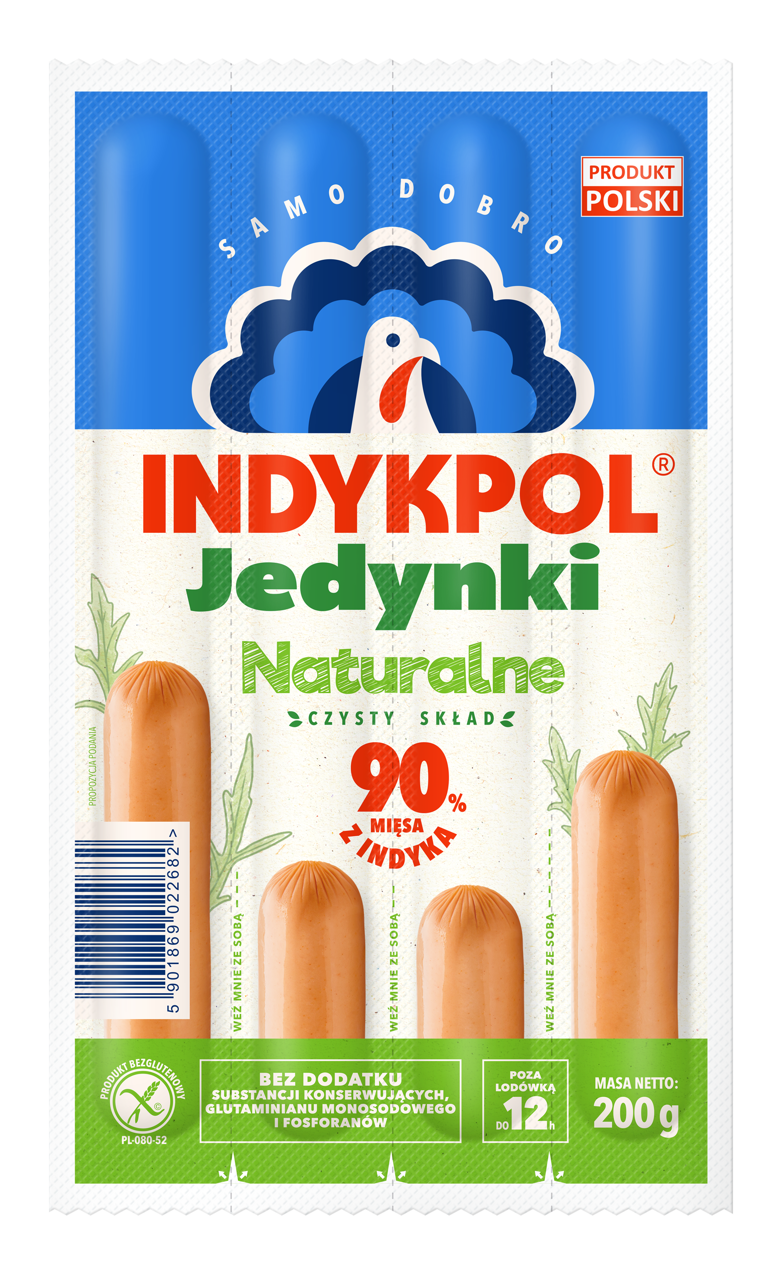 Parówki Naturalne 200G Indykpol