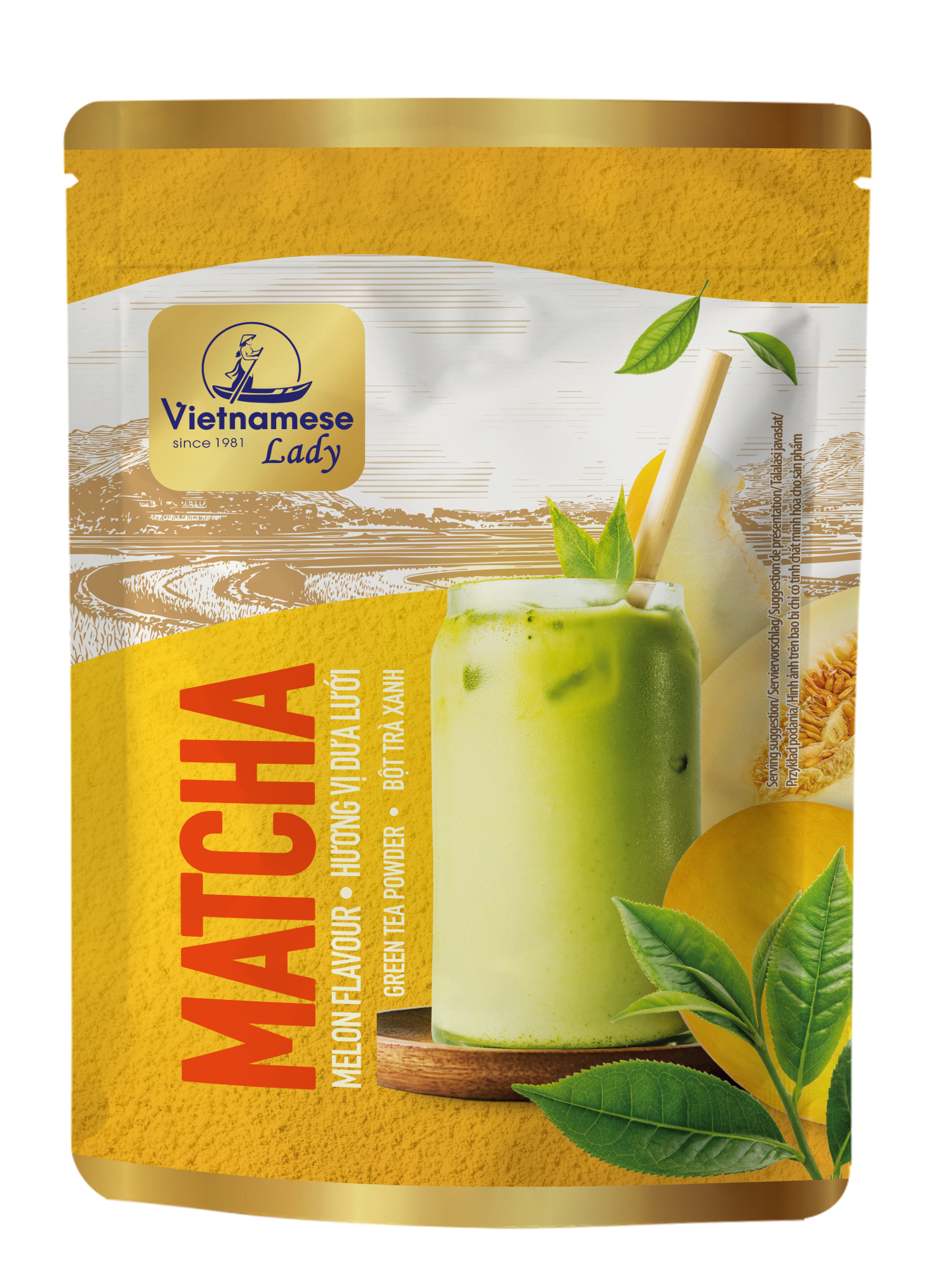 Napój W Proszku Z Matchą O Smaku Melon 60G Vietnamese Lady