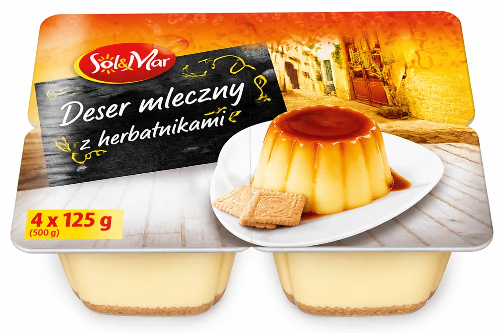SOL&MAR Deser mleczny z herbatnikami