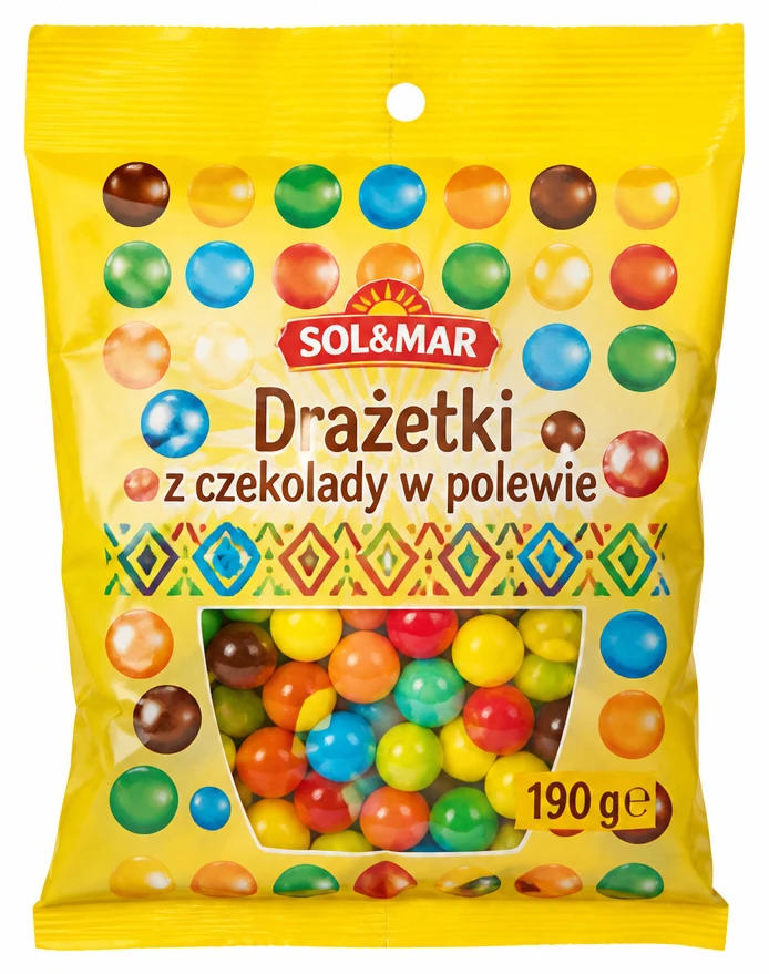 Drażetki z czekolady w polewie