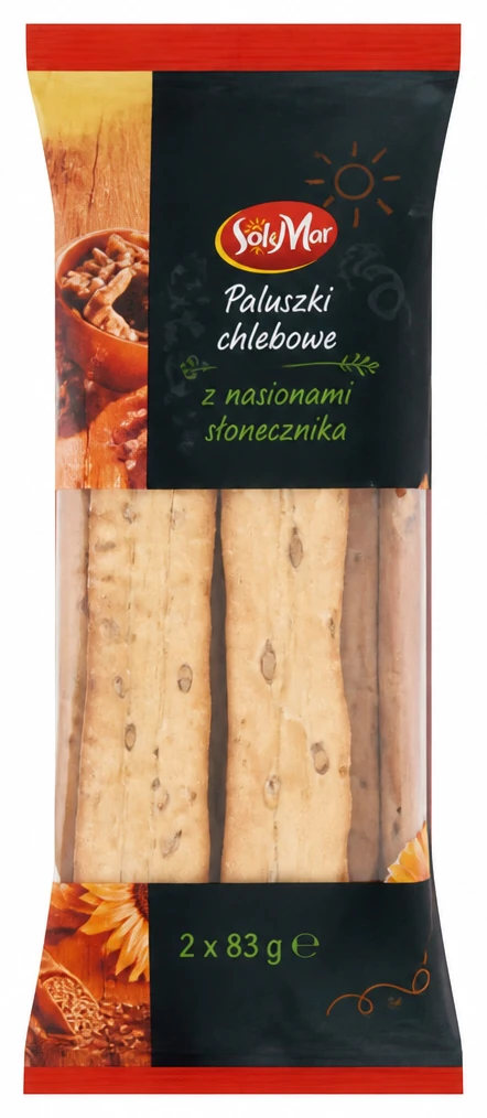 SOL&MAR Paluszki chlebowe z nasionami słonecznika