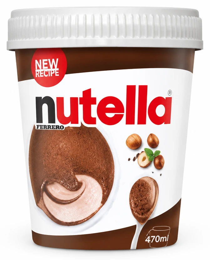 Lody Nutella w kubku