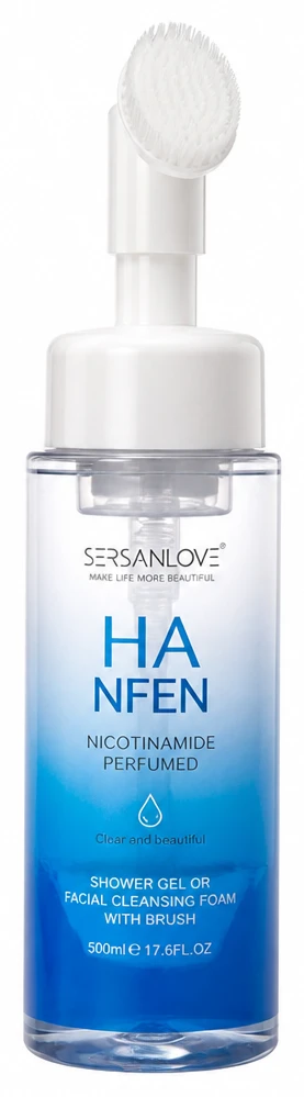 HANFEN/ SERSANLOVE Perfumowany żel pod prysznic lub pianka do mycia twarzy ze szczoteczką