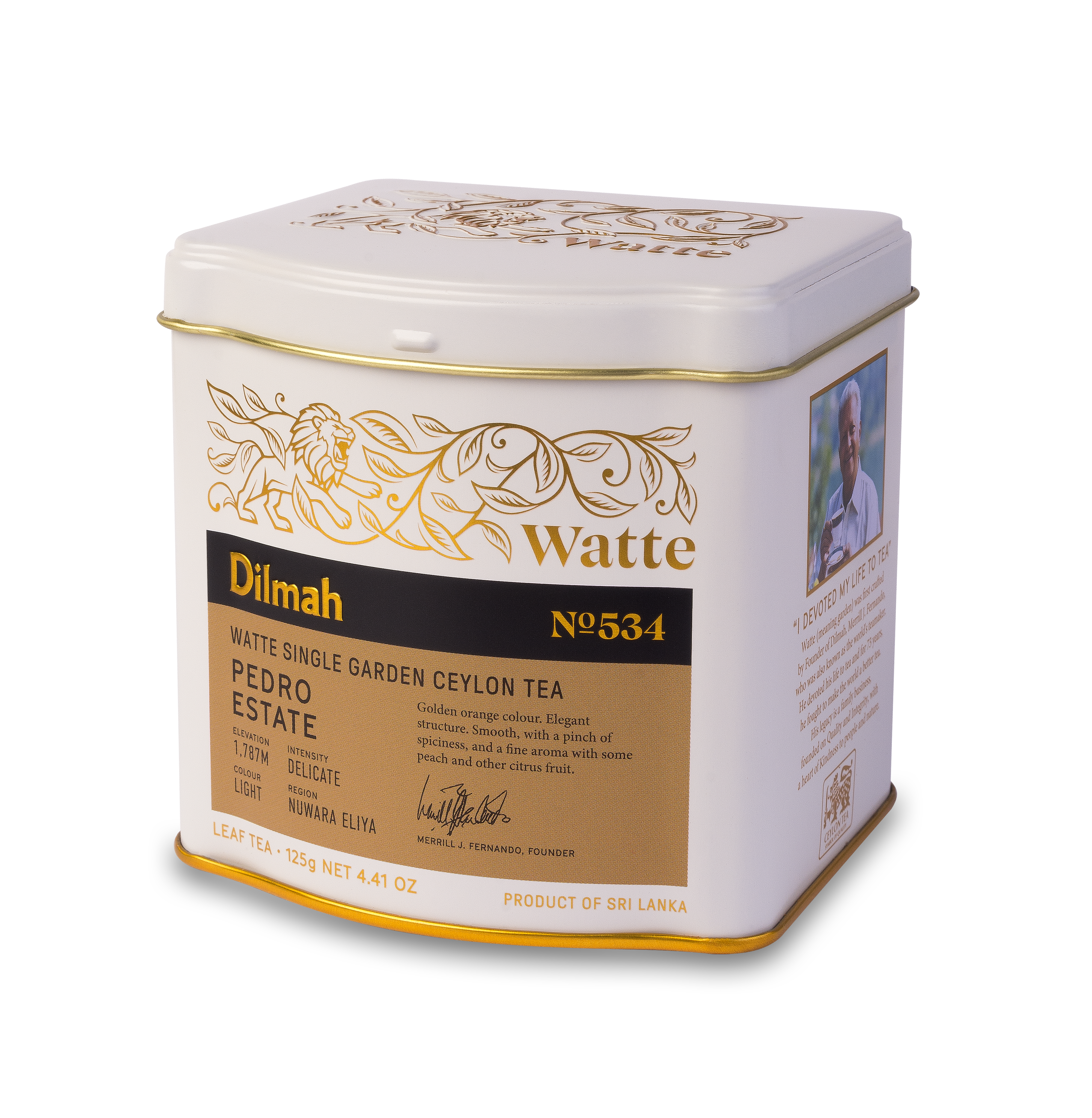 Dilmah Watte Single Garden Ceylon Tea Pedro Estate 125 G