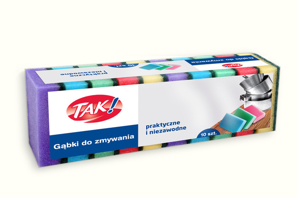 Gąbki do zmywania TAK 10 szt.
