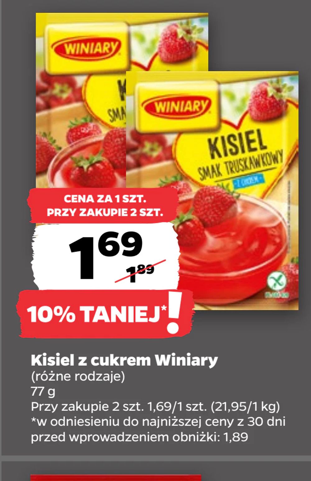 Kisiel z cukrem Winiary