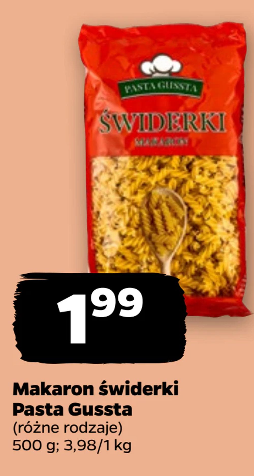 Makaron świderki Pasta Gussta