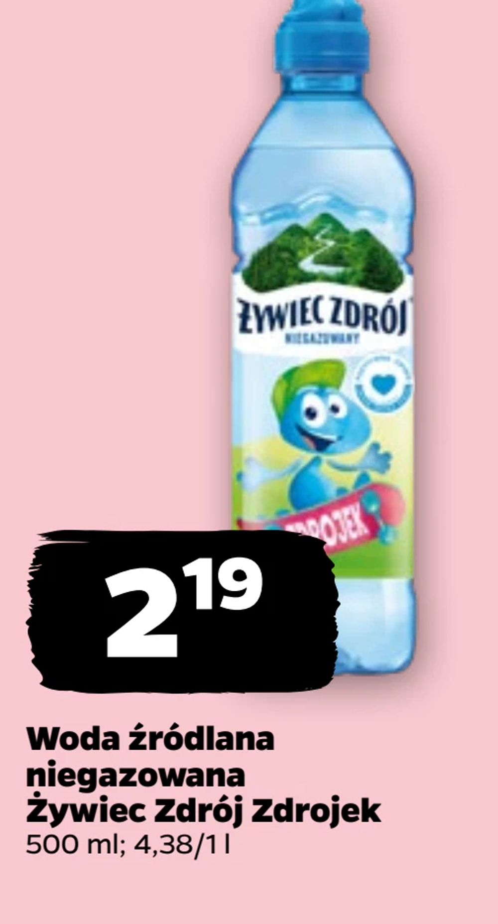 Woda źródlana niegazowana Żywiec Zdrój Zdrojek