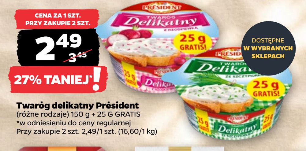 Twaróg delikatny Président