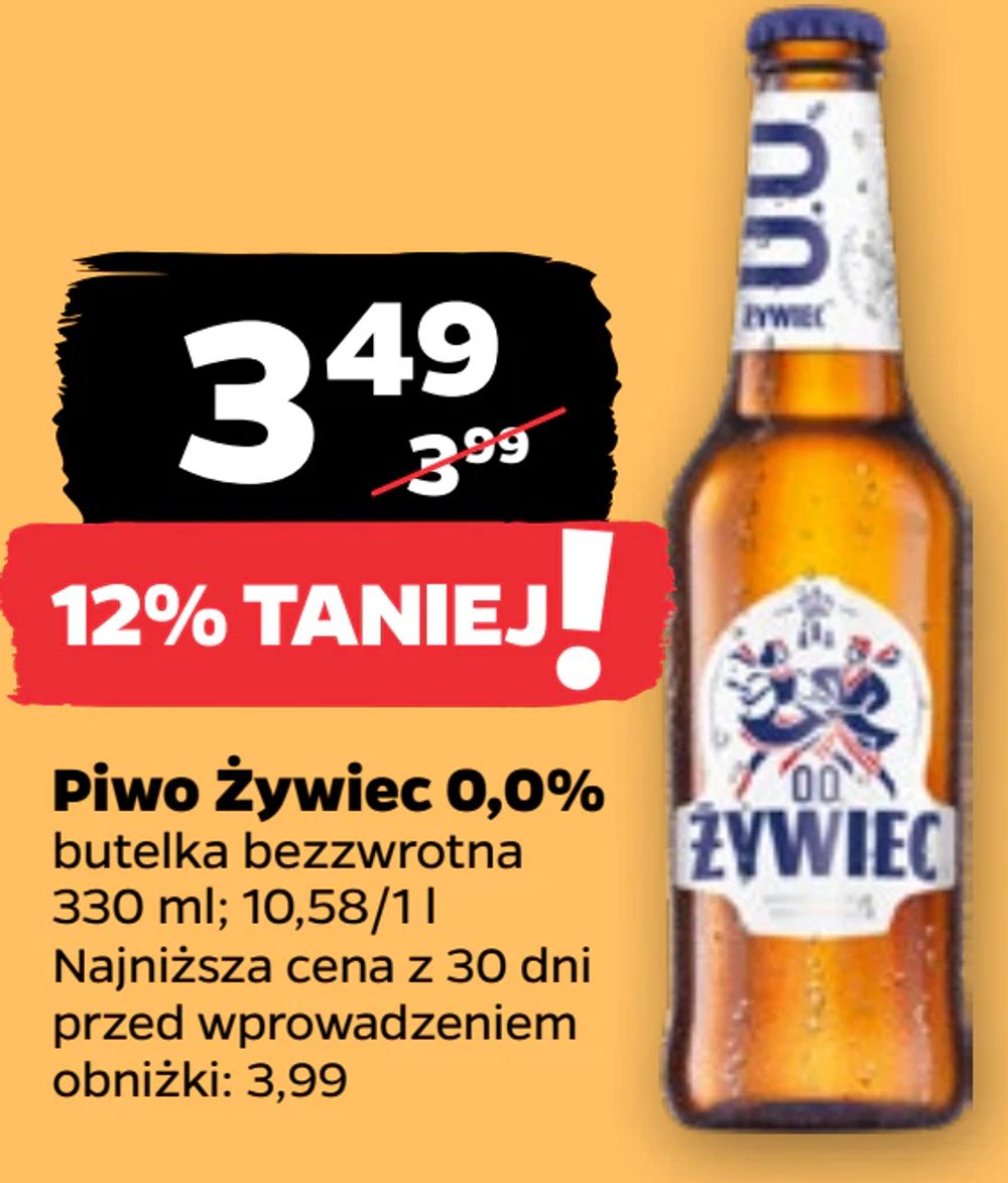 Piwo Żywiec 0,0%