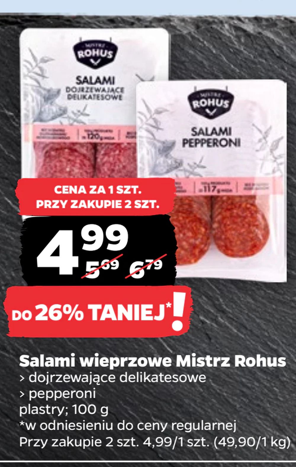 Salami wieprzowe Mistrz Rohus