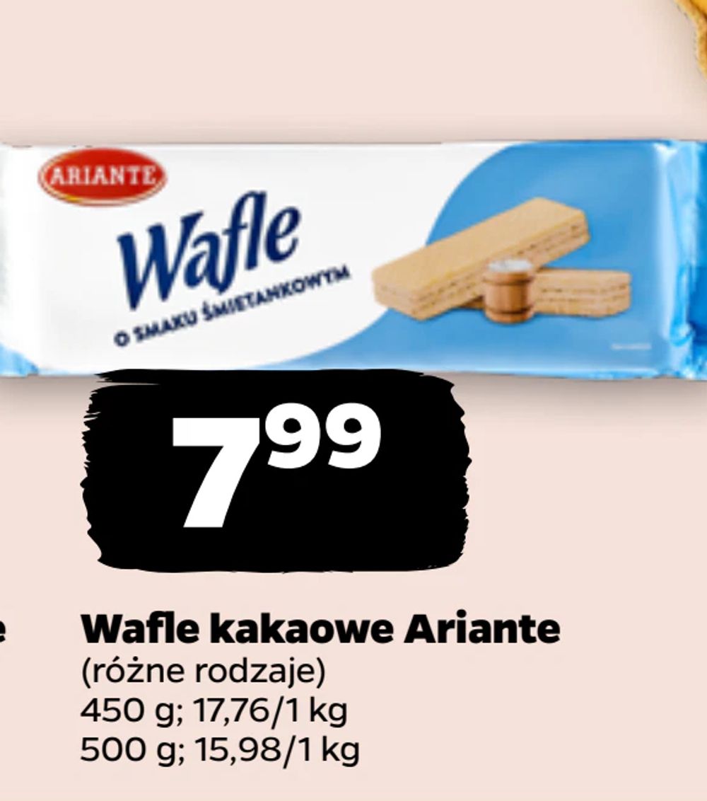Wafle kakaowe Ariante