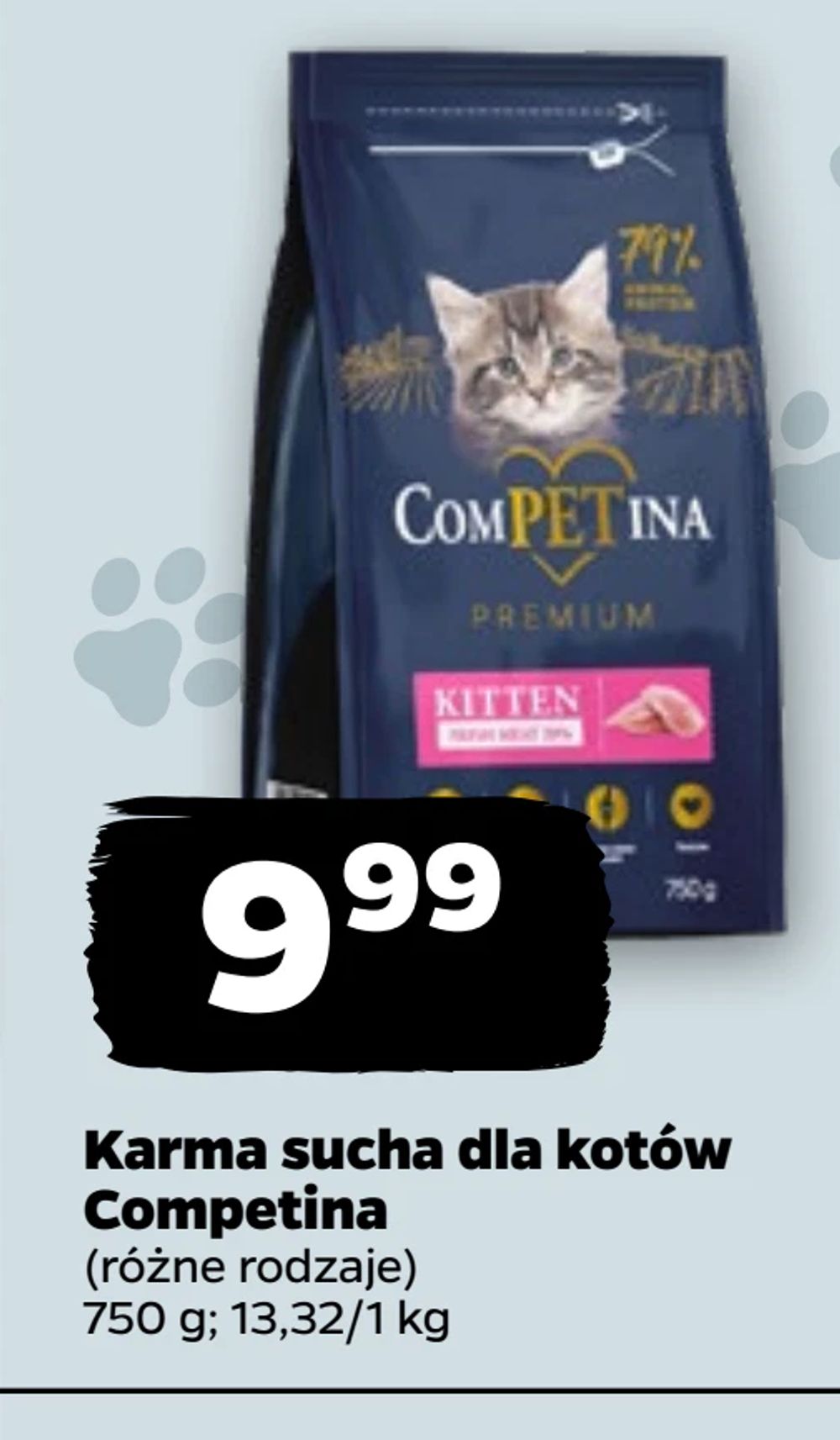 Karma sucha dla kotów Competina