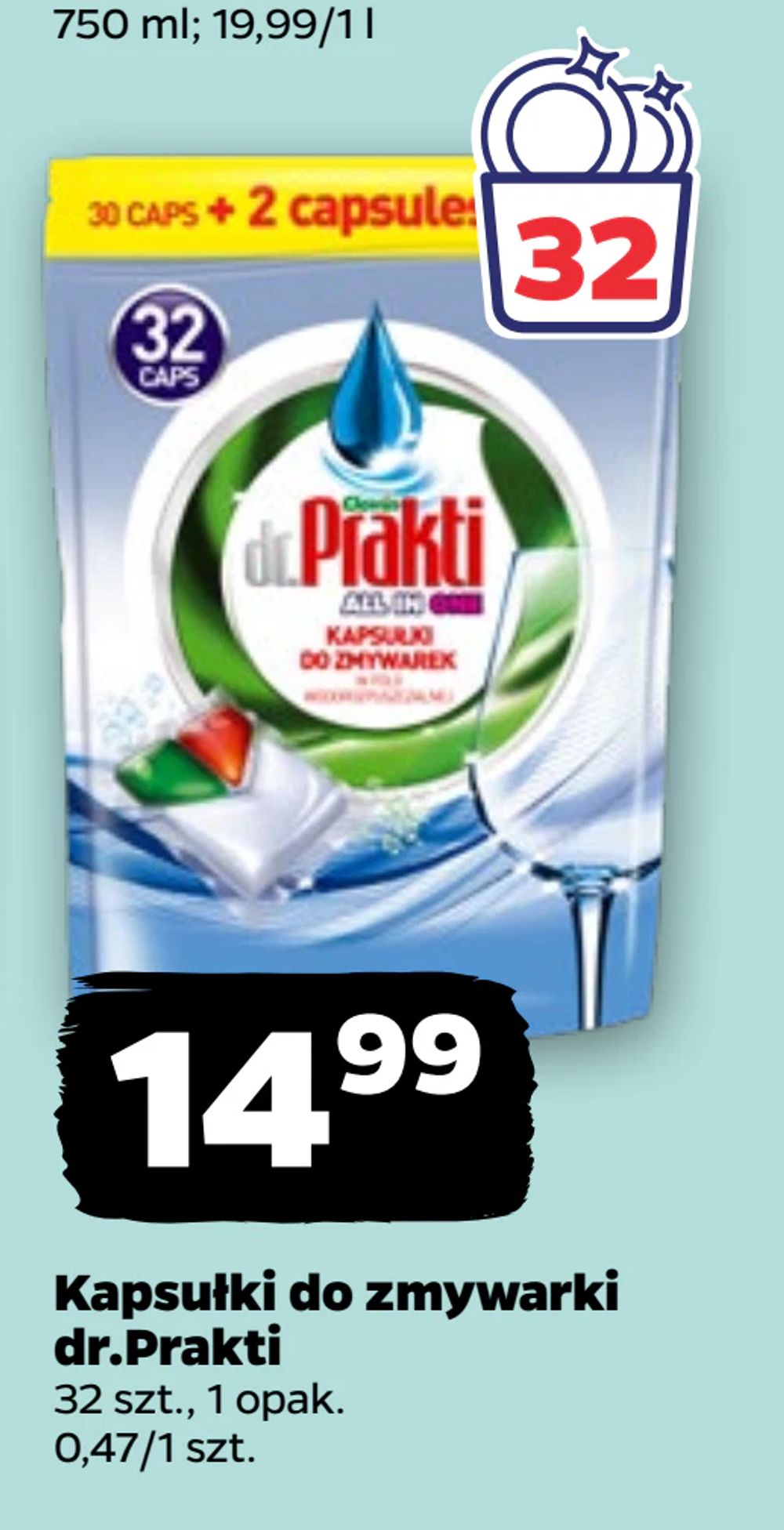 Kapsułki do zmywarki dr.Prakti