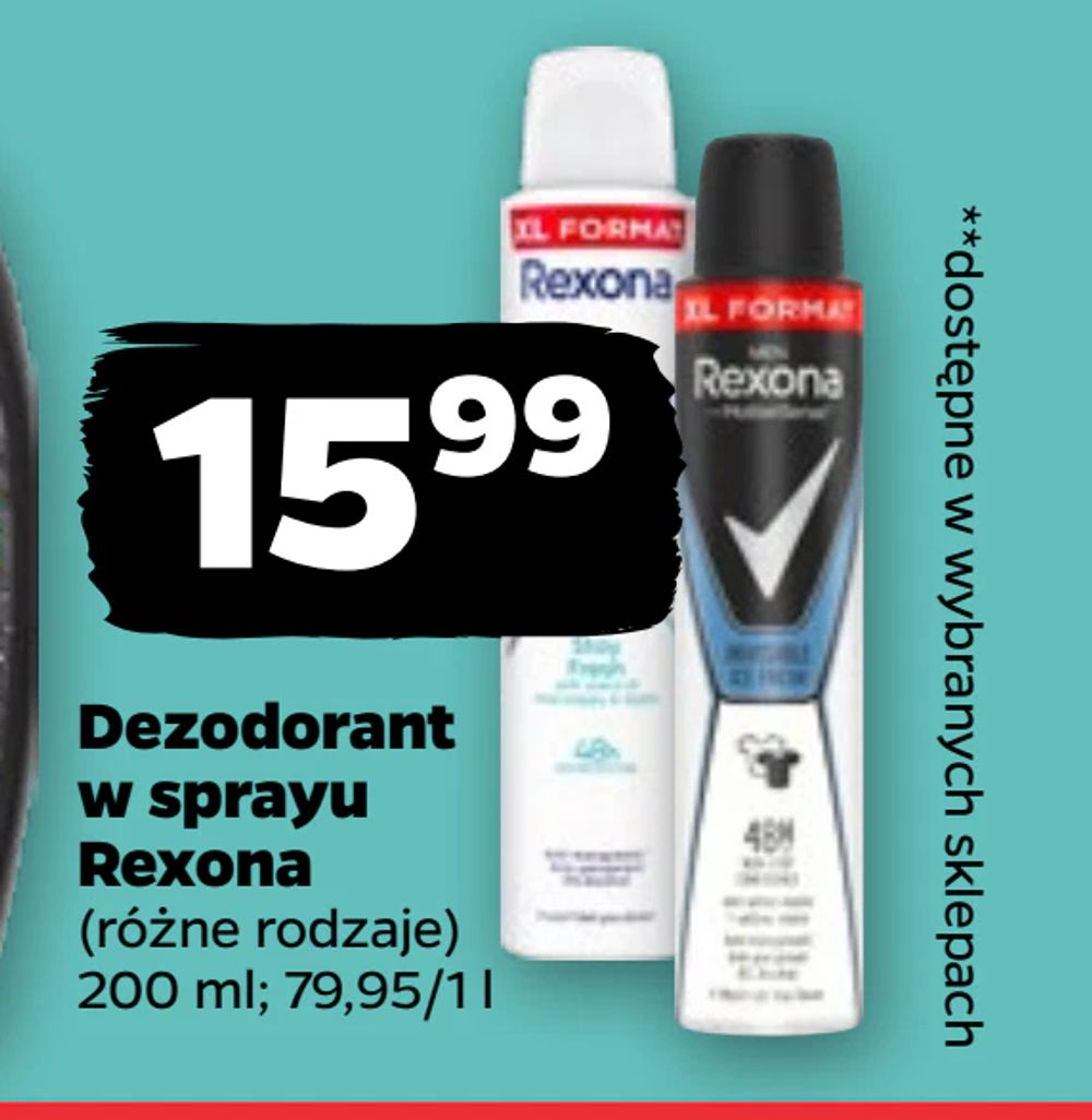 Dezodorant w sprayu Rexona