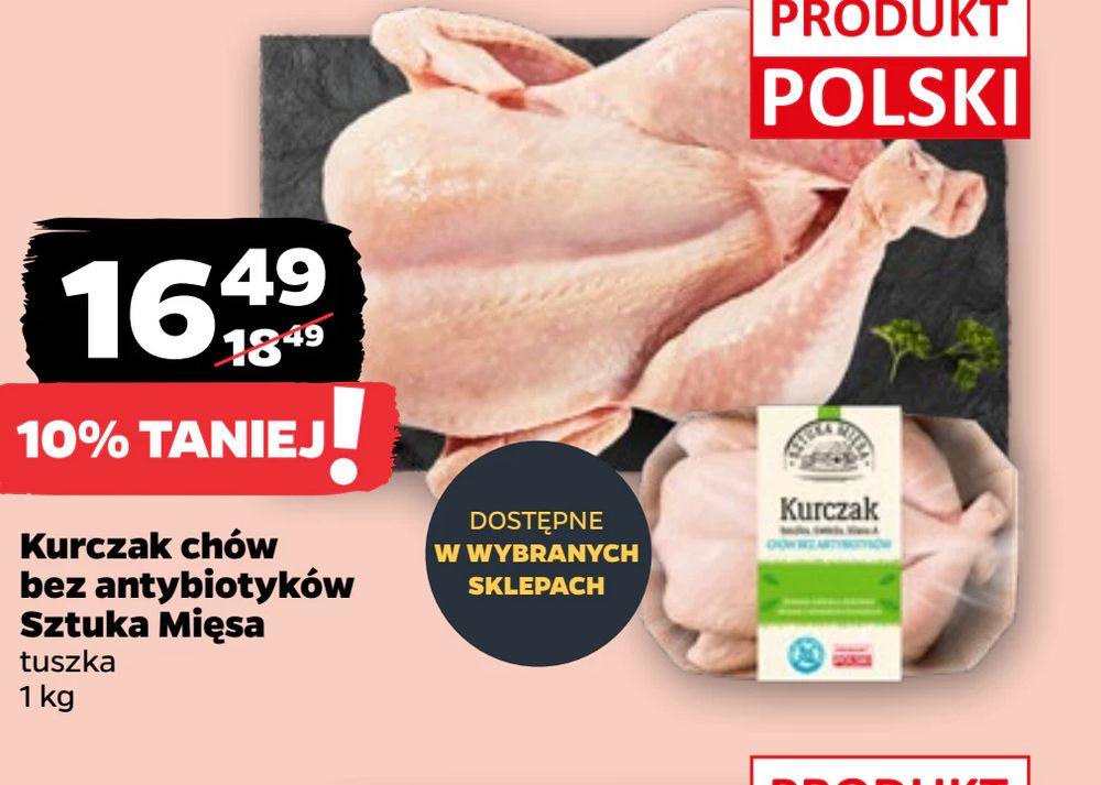 Kurczak chów bez antybiotyków Sztuka Mięsa
