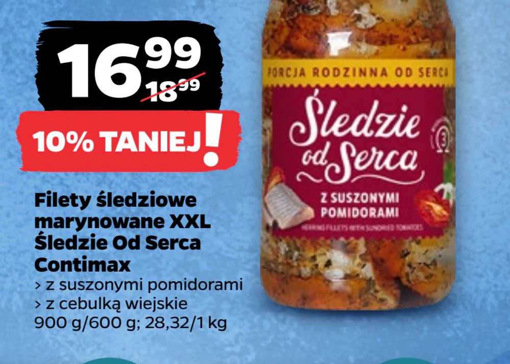 Filety śledziowe marynowane XXL Śledzie Od Serca Contimax