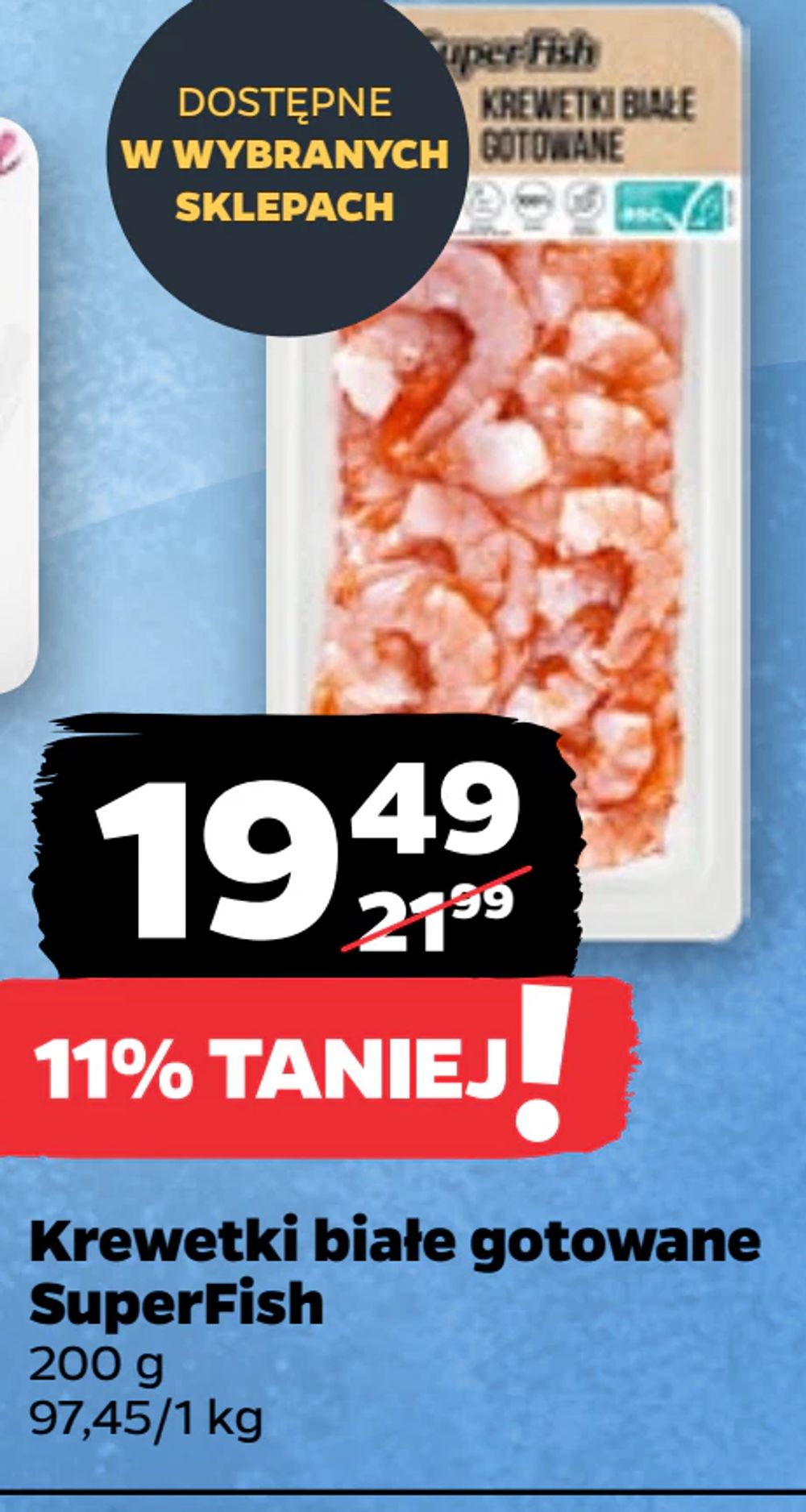 Krewetki białe gotowane SuperFish