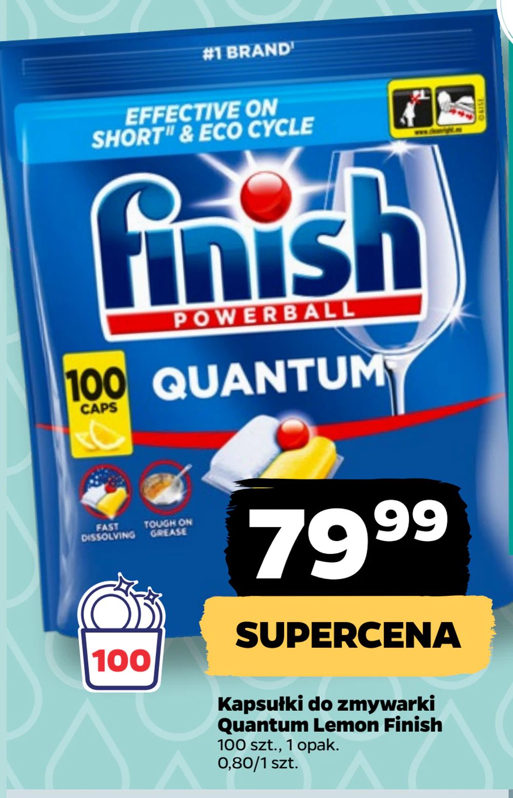 Kapsułki do zmywarki Quantum Lemon Finish