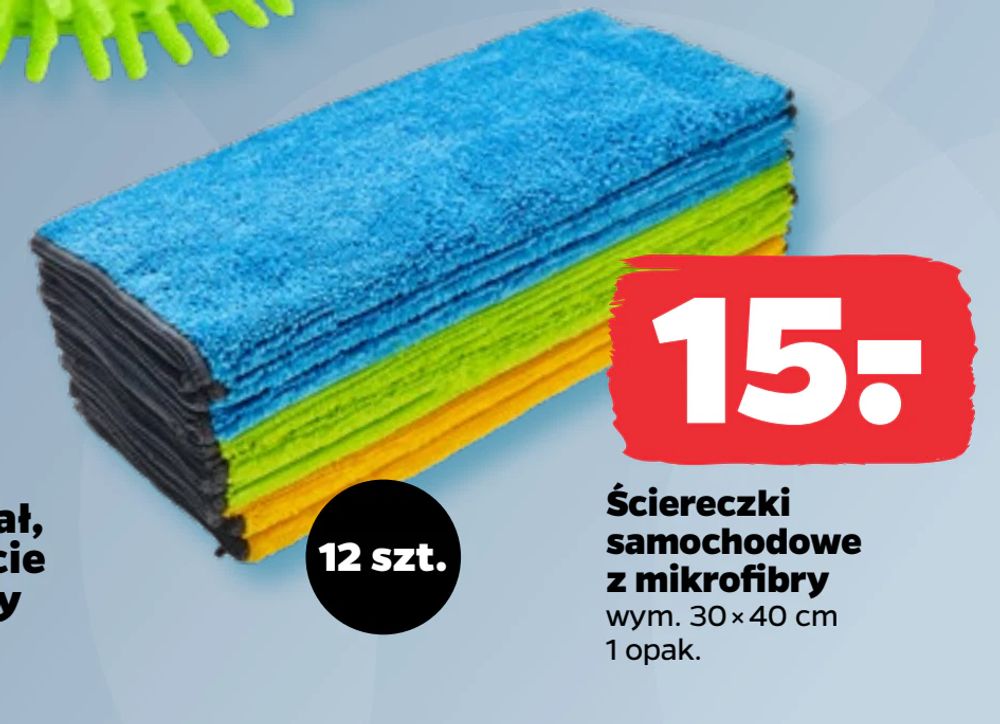 Ściereczki samochodowe z mikrofibry
