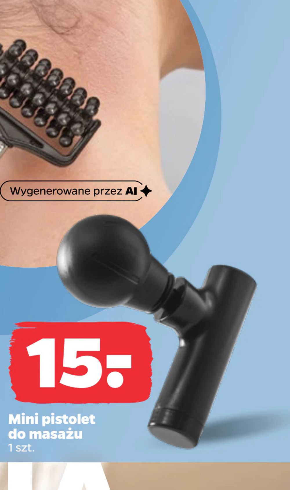 Mini pistolet do masażu