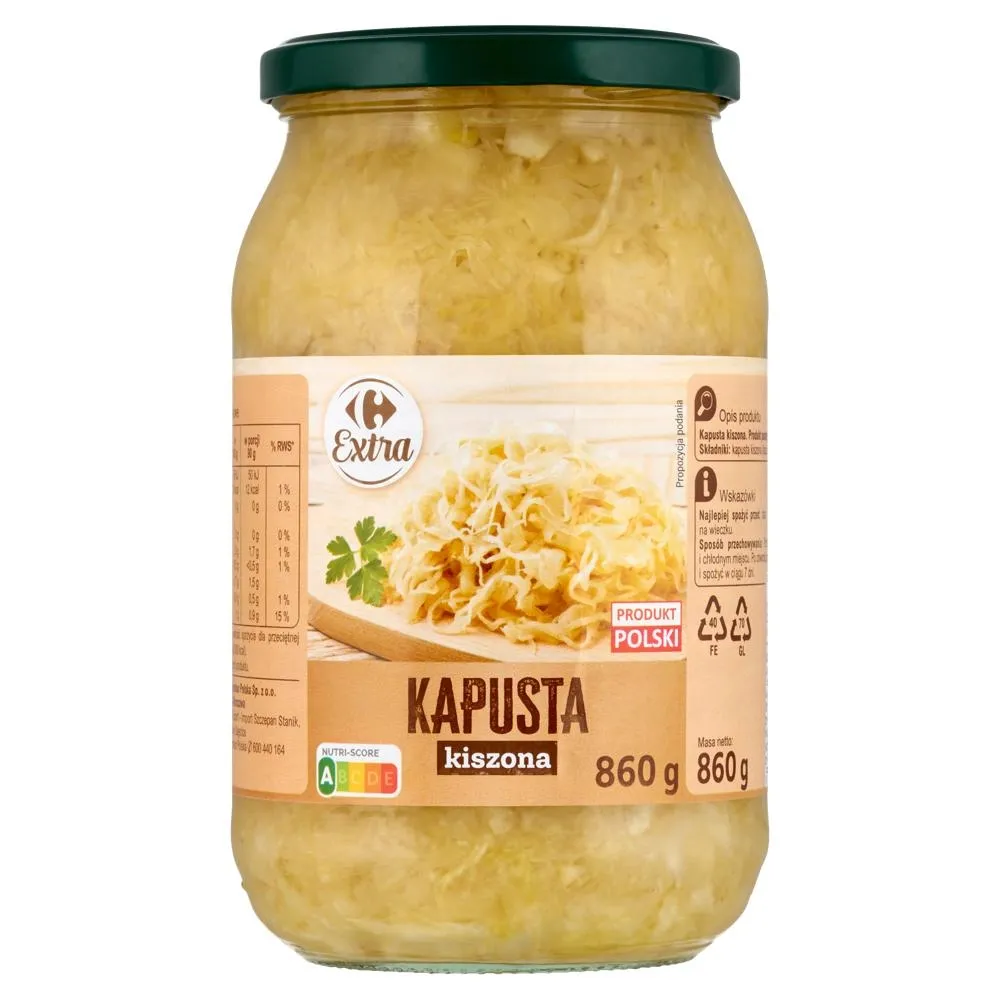 Carrefour Extra Kapusta kiszona 860 g