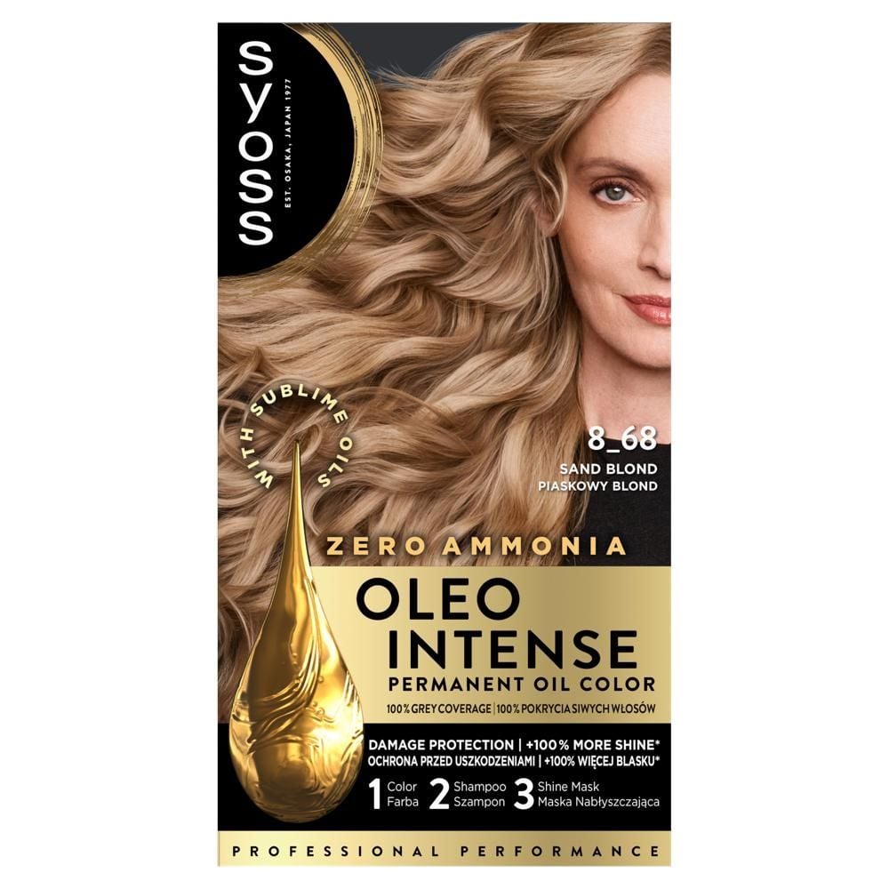 Syoss Oleo Intense Farba do włosów 8_68 piaskowy blond