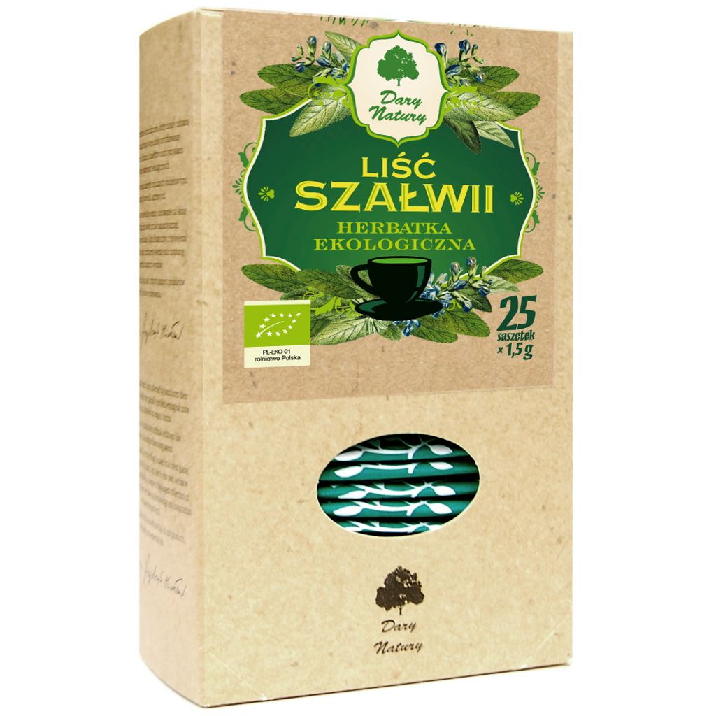 Herbatka ziołowa - liść szałwii BIO (25 tor. w sasz.)