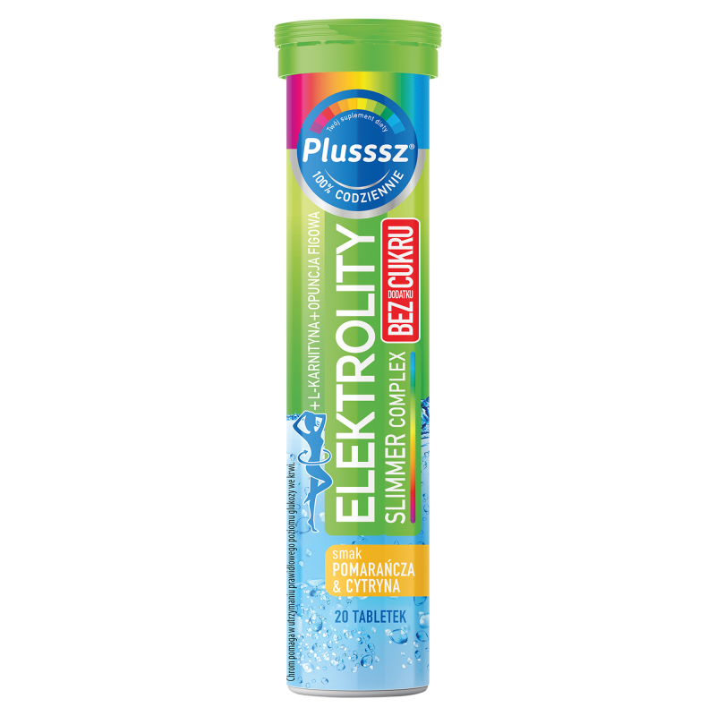 Elektrolity SLIMMER bez dodatku cukru (20 tabl. mus.)