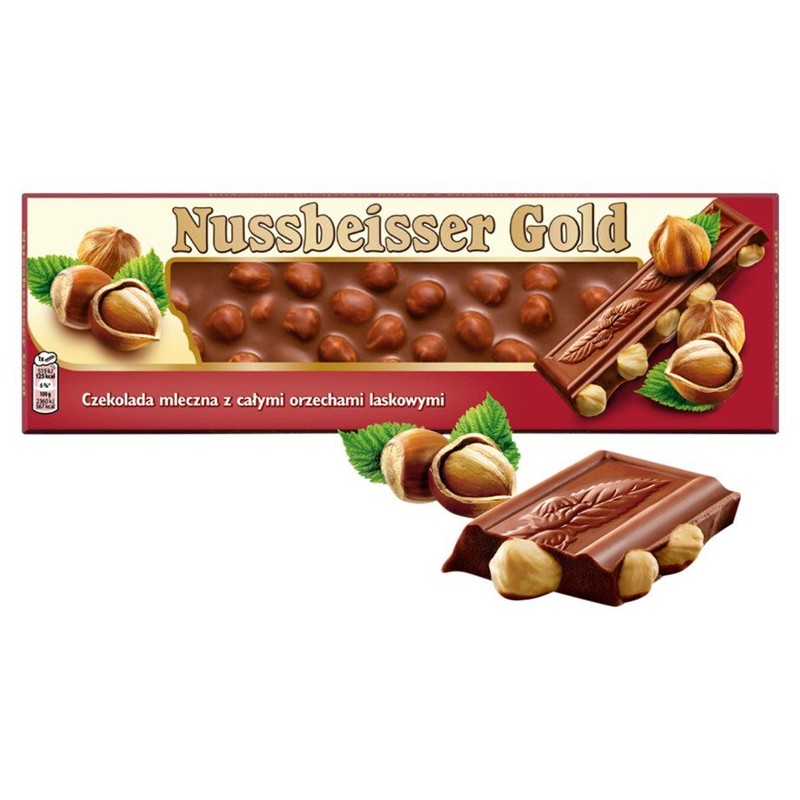 Nussbeisser czekolada mleczna z całymi orzechami laskowymi  Nussbeisser 220 g