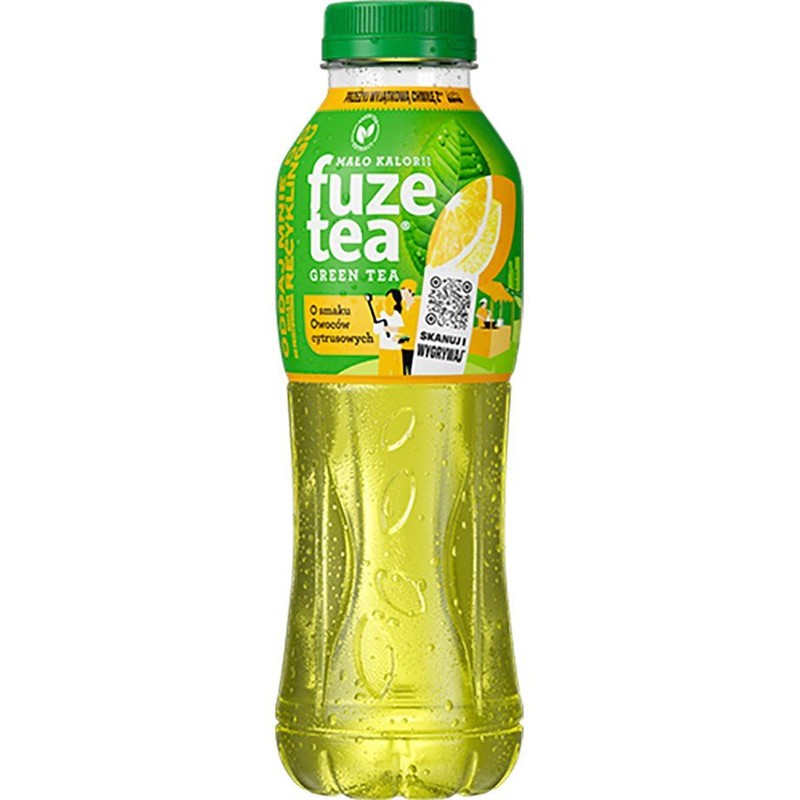 Napój niegazowany o smaku cytrusowym z ekstraktem z zielonej herbaty  fuzetea 0,5 l