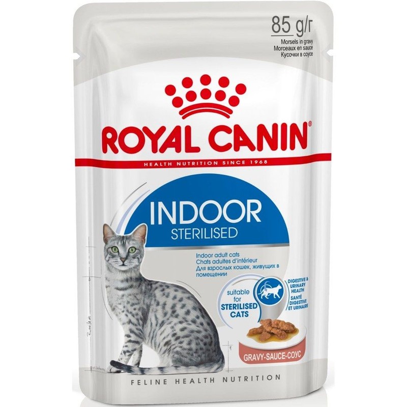 Karma mokra dla kotów Indoor Sterilised  w sosie  Royal Canin 85 g