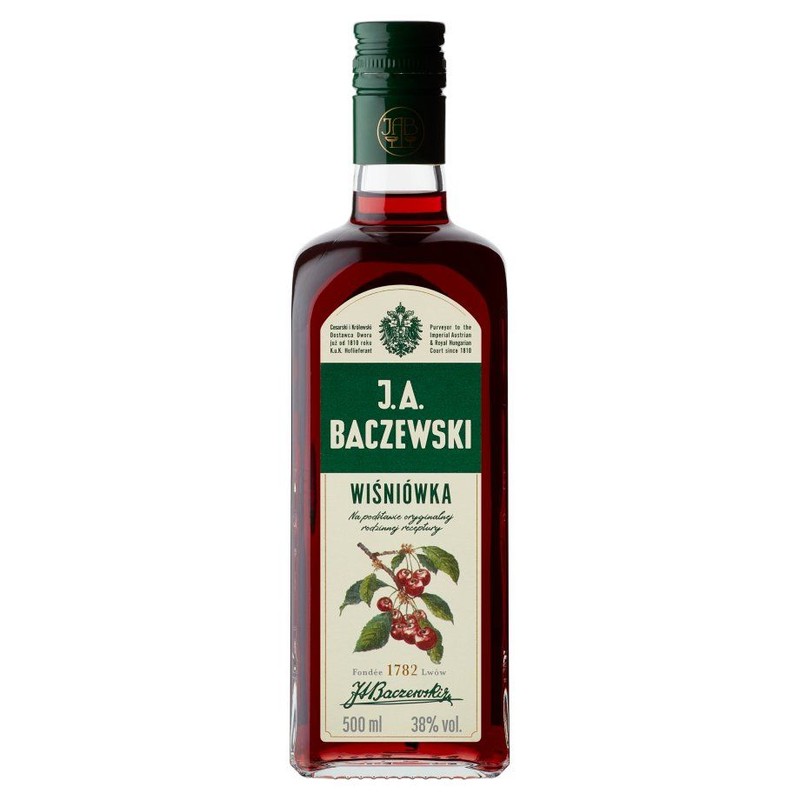 Wódka smakowa Wiśniówka alk.38,0% obj. J.A. Baczewski 500 ml