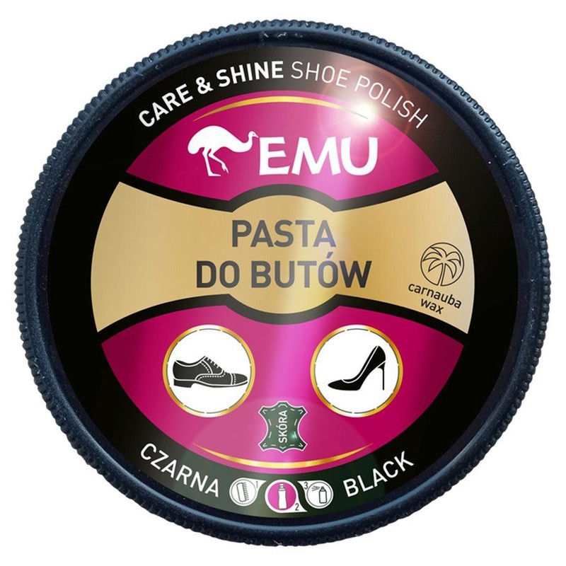 Pasta do butów czarna EMU 50 ml